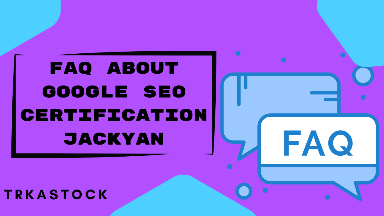 Google SEO Certification Jackyan